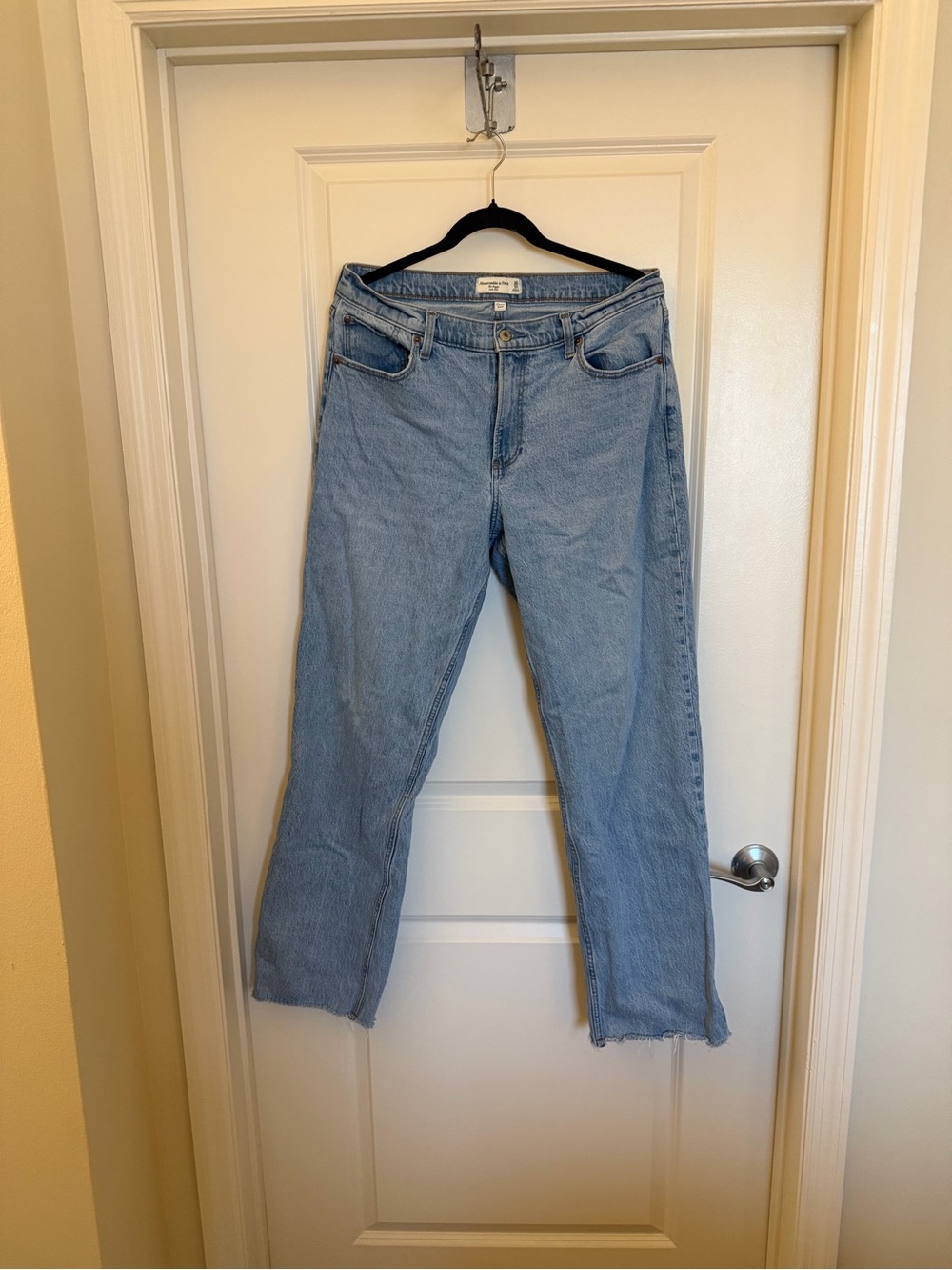 Abercrombie & Fitch Light Wash Straight Leg Jeans